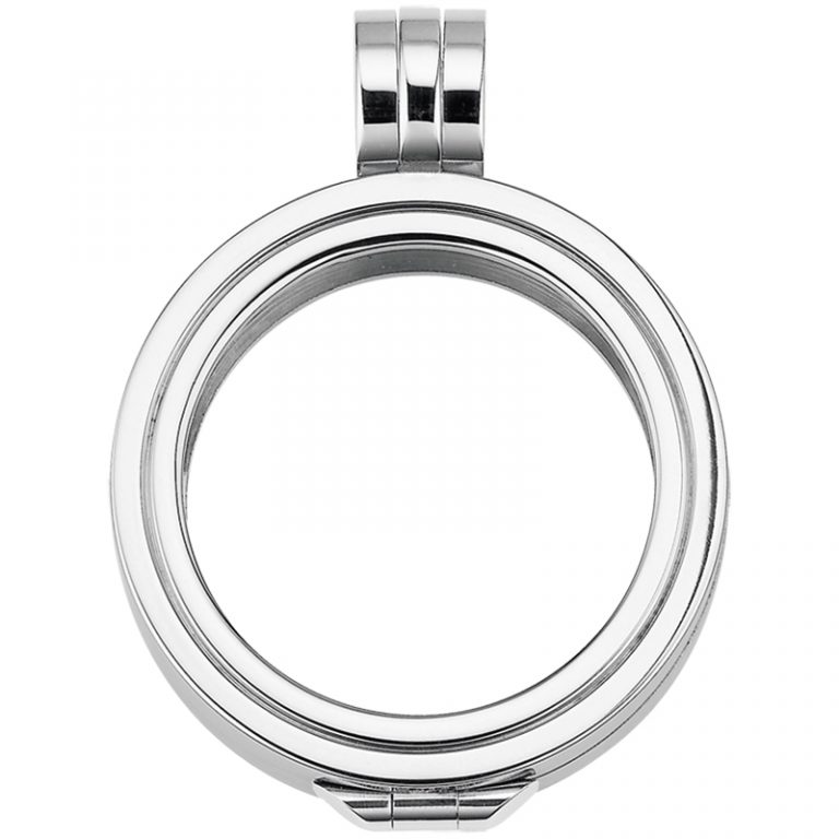 Quiges Austauschbare Münze 33 Mm – Edelstahl Mit Zirkonia, Für Individuellen Schmuck